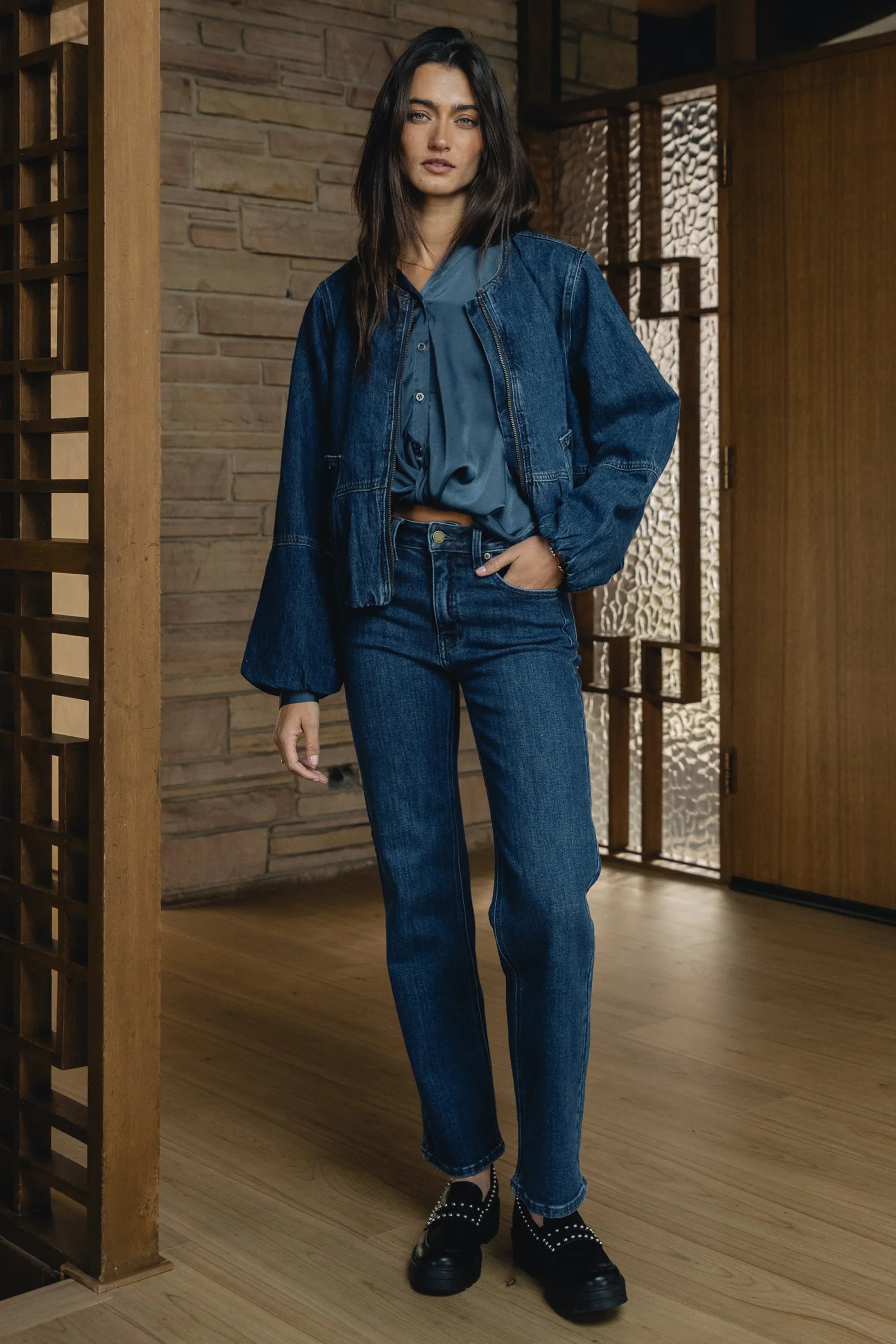 Maggie Denim Bubble Jacket FINAL SALE