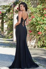 Tia Corset Hot Stone Gown Black