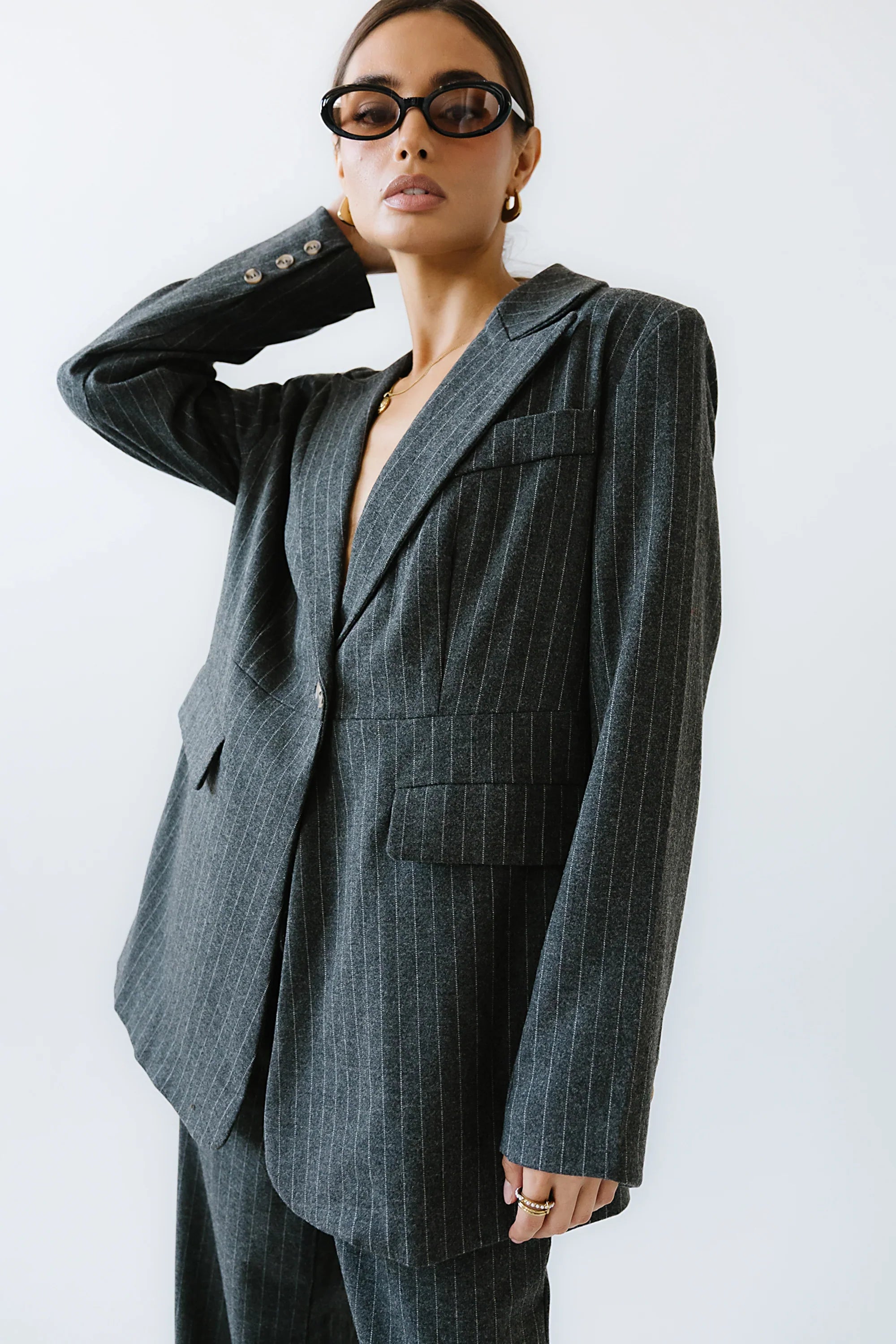 Joey Pinstripe Blazer