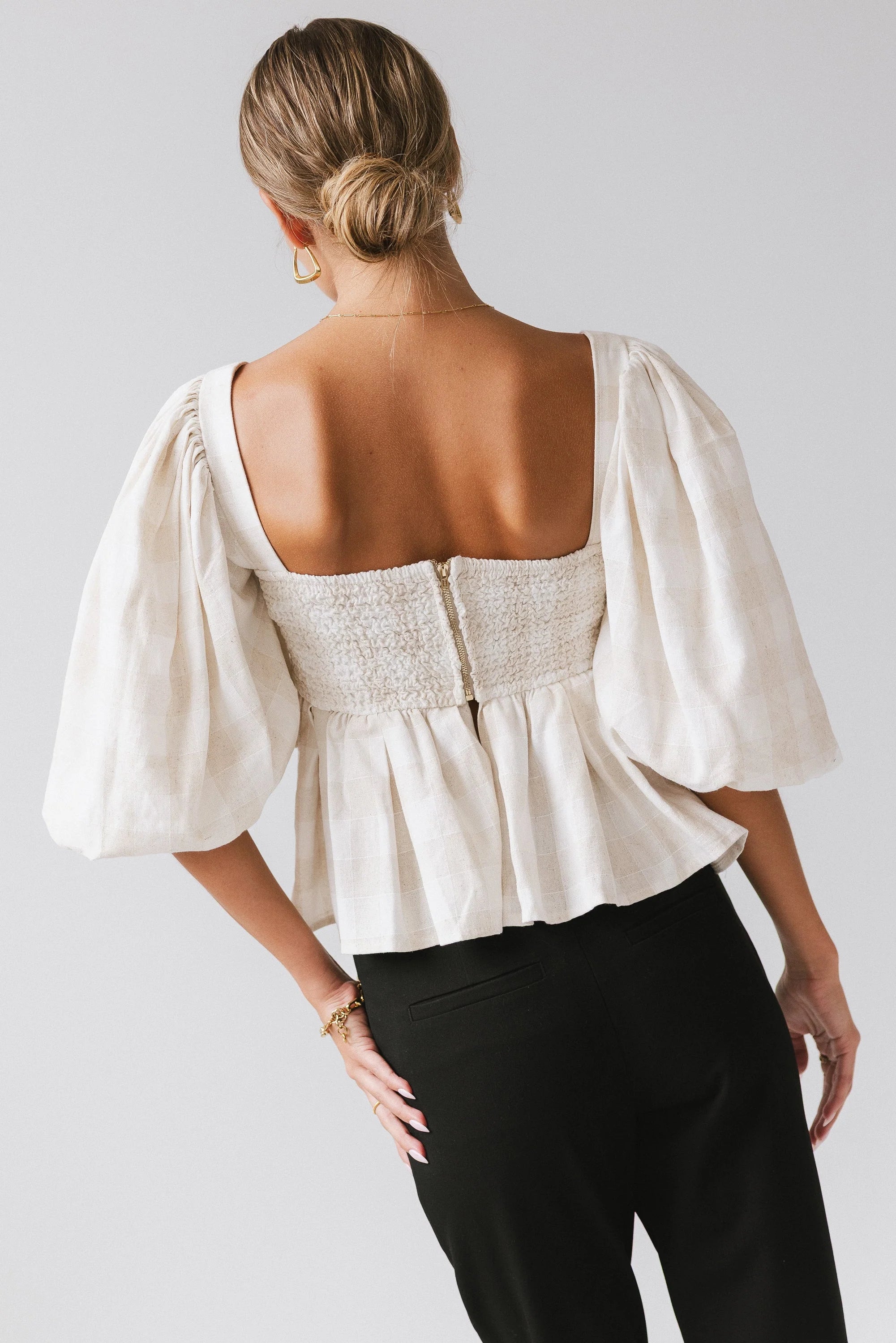 Finley Gingham Blouse