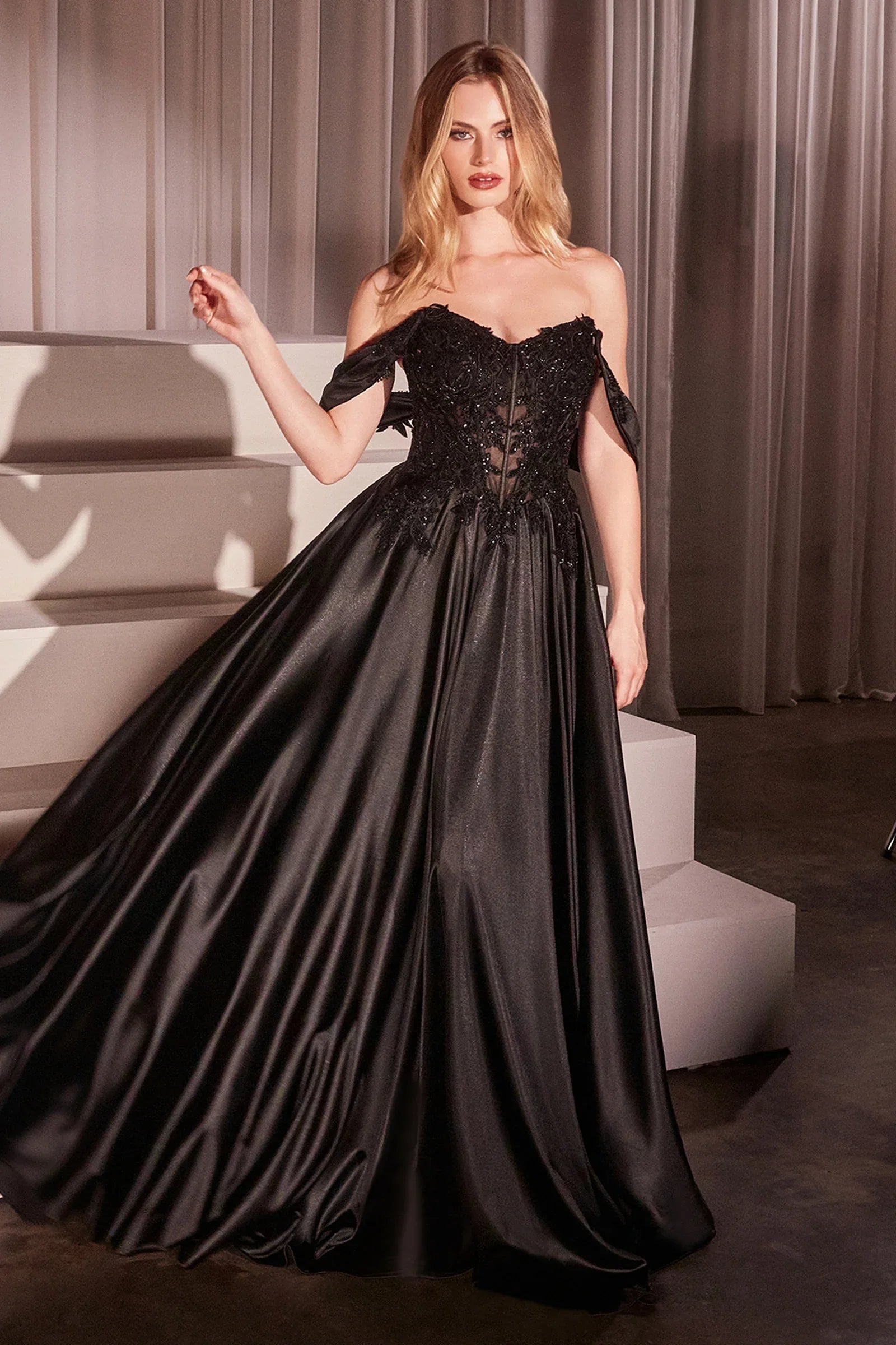 Bronwyn Gown A Line Dress With Removable Straps