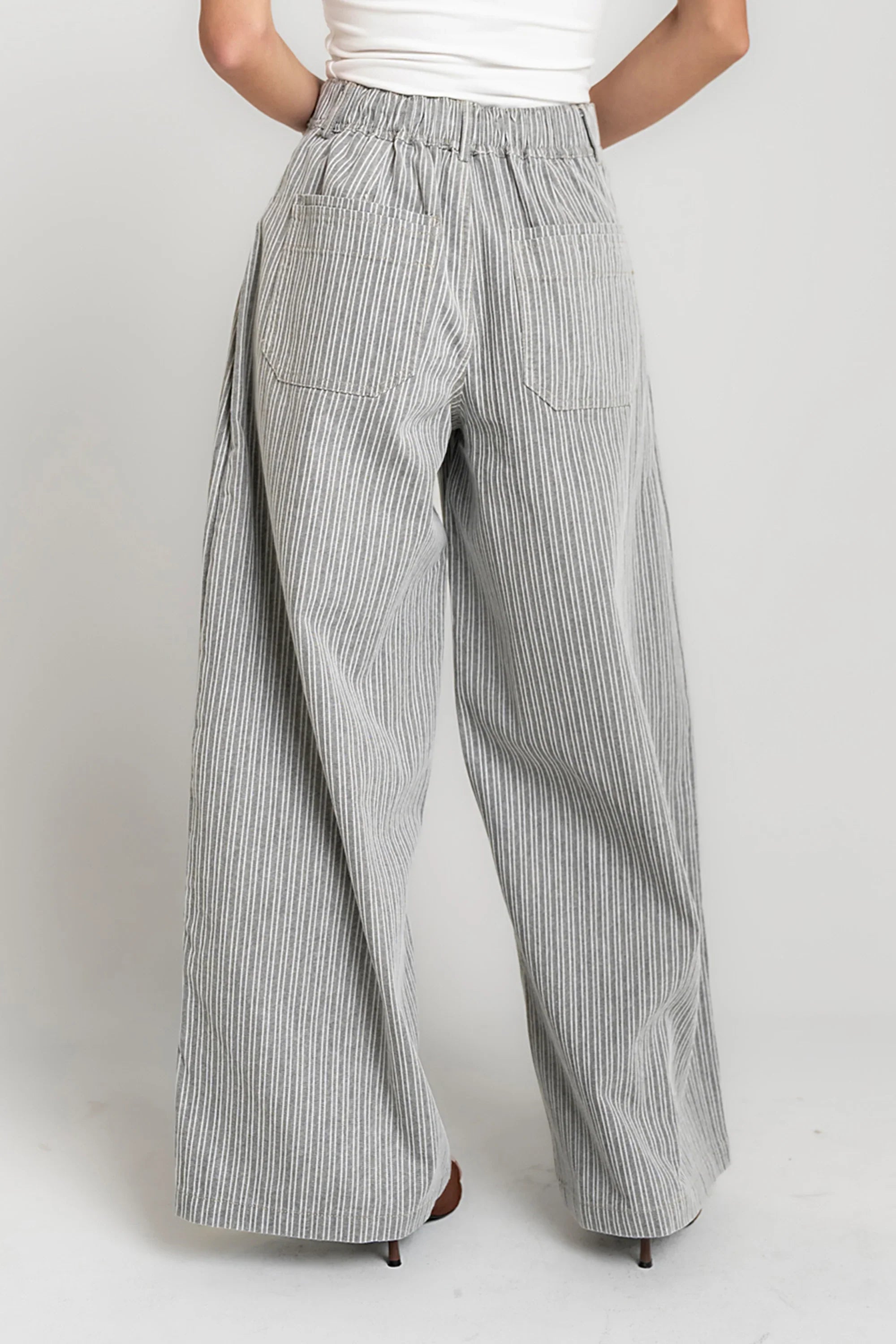 Karol Striped Wide Leg Pants
