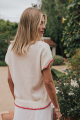 Chloe Embroidered Sweater Tee