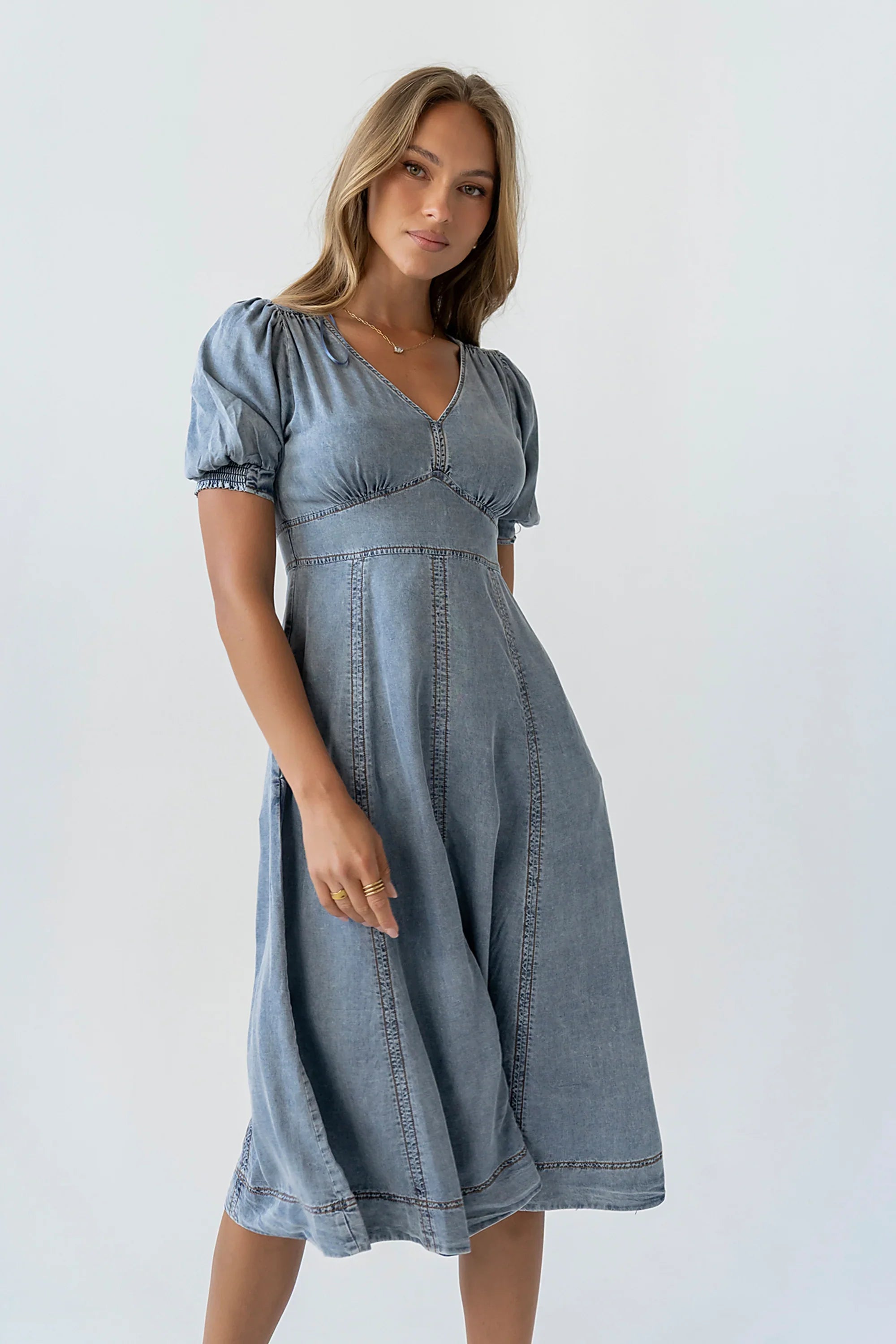 Andie Denim Midi Dress