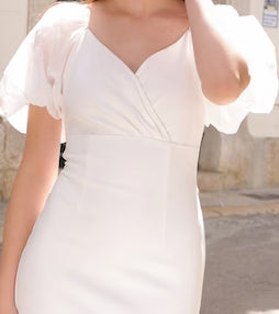 Diana Midi Dress White