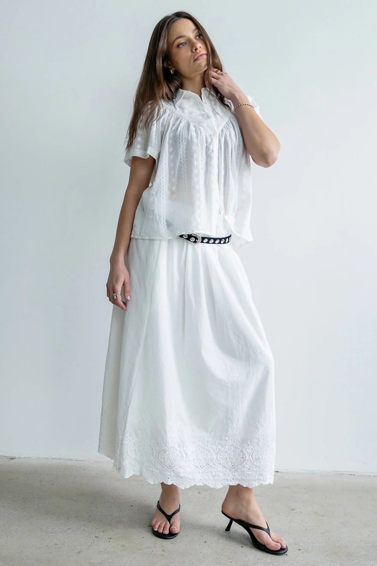 Tina Sheer Button Up