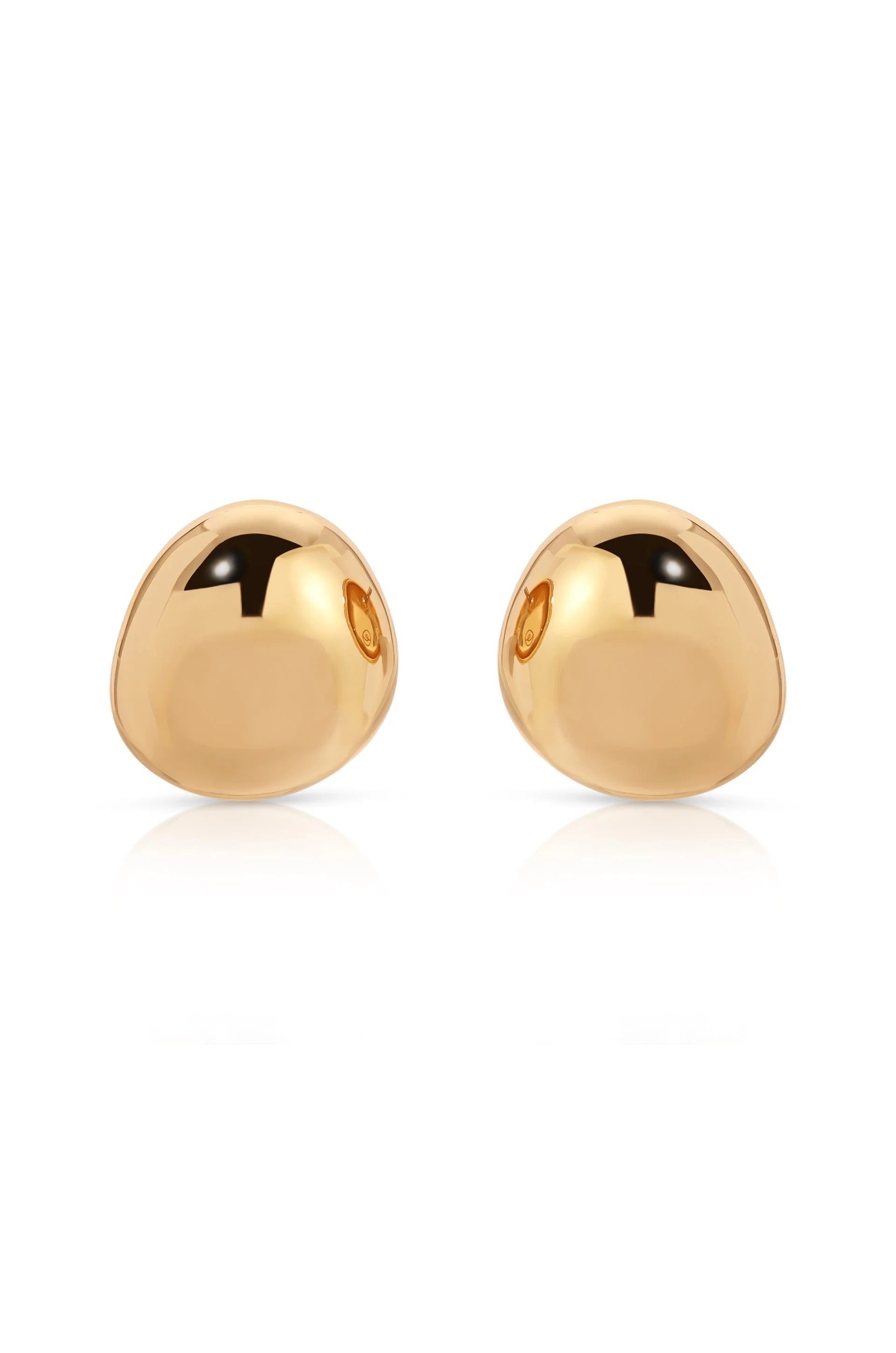 Polished Pebble Stud Earrings
