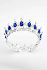 Royal Blue Crystal Baorque Crown