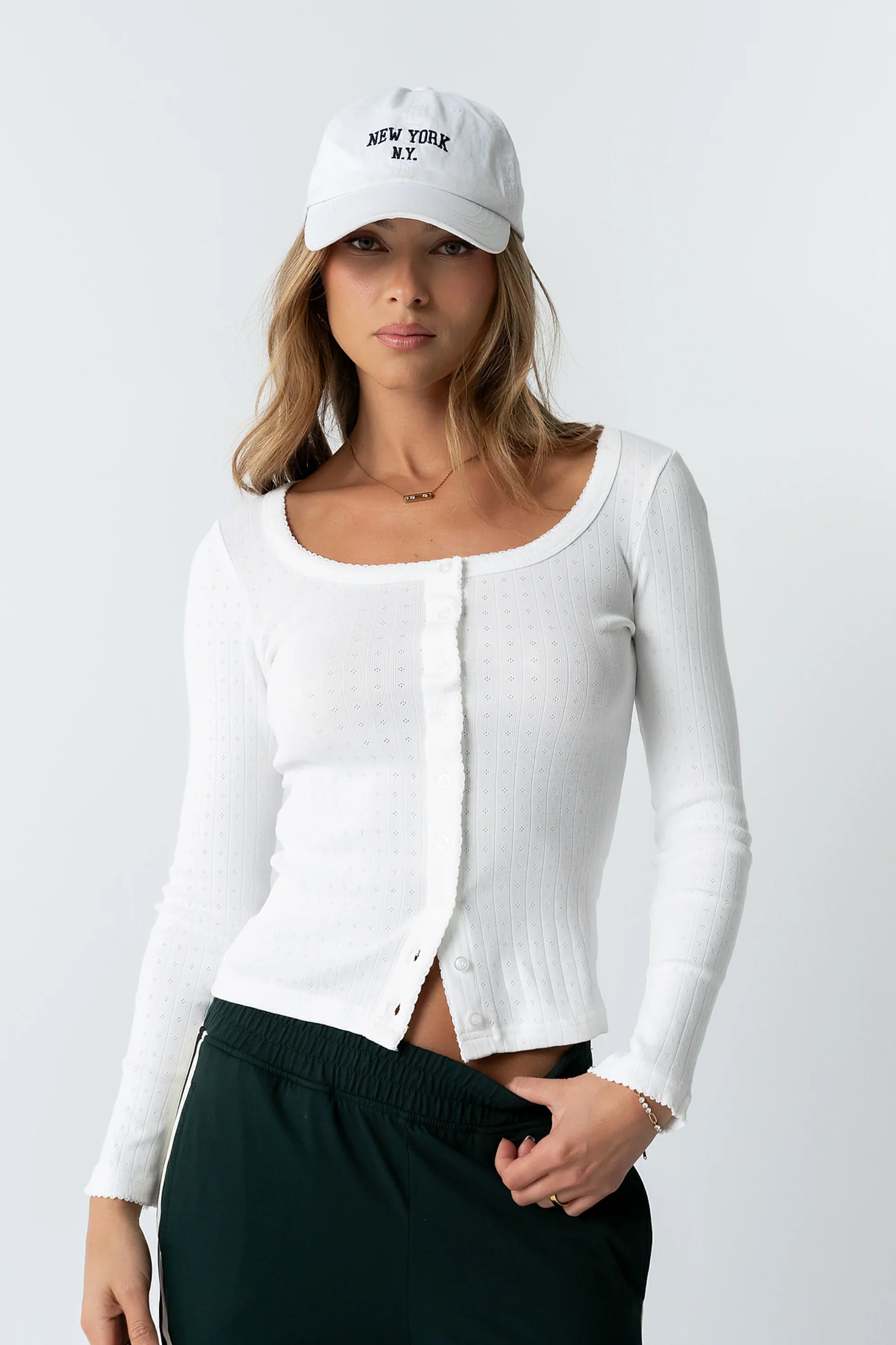 Pura Knit Top in White