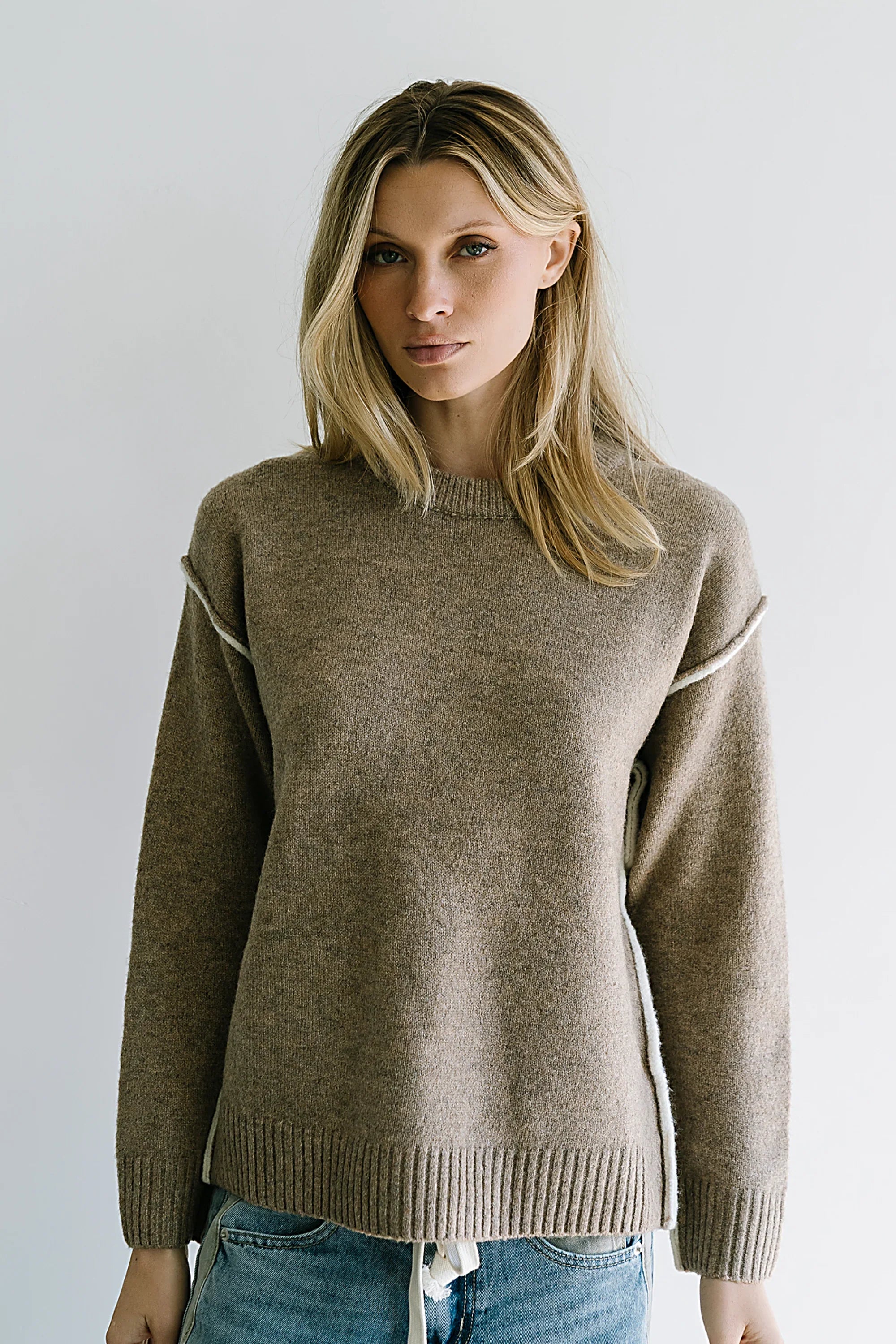 Brea Contrast Sweater FINAL SALE