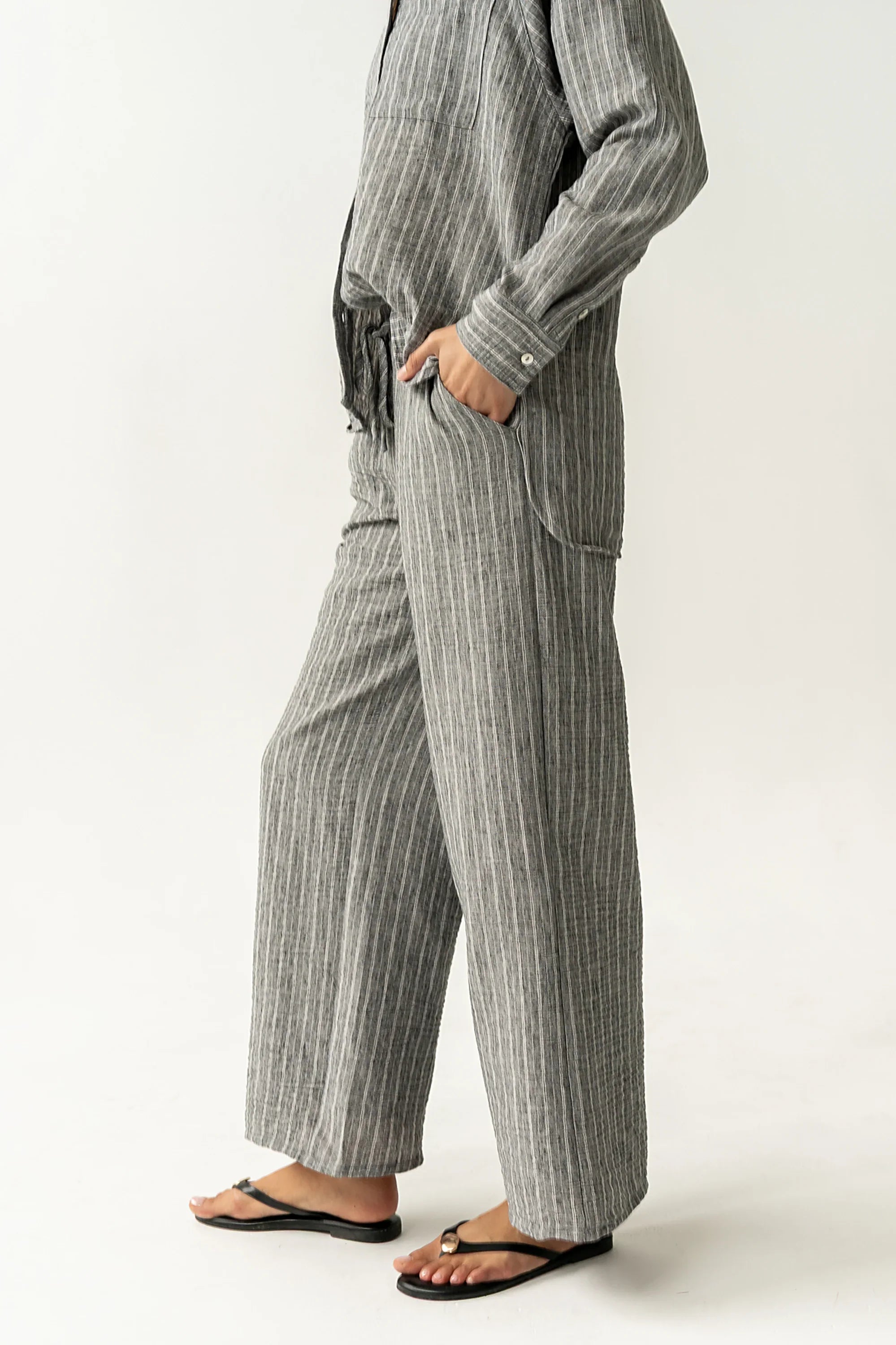 Conner Wide Leg Pants in Black