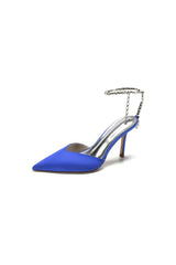 Cocktail Pointed Toe Crystal Strap High Heels