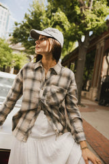 Mayne Plaid Flannel Button Up FINAL SALE