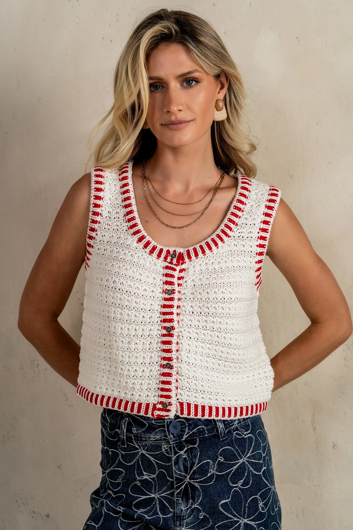 Malia Knit Tank in Ivory FINAL SALE