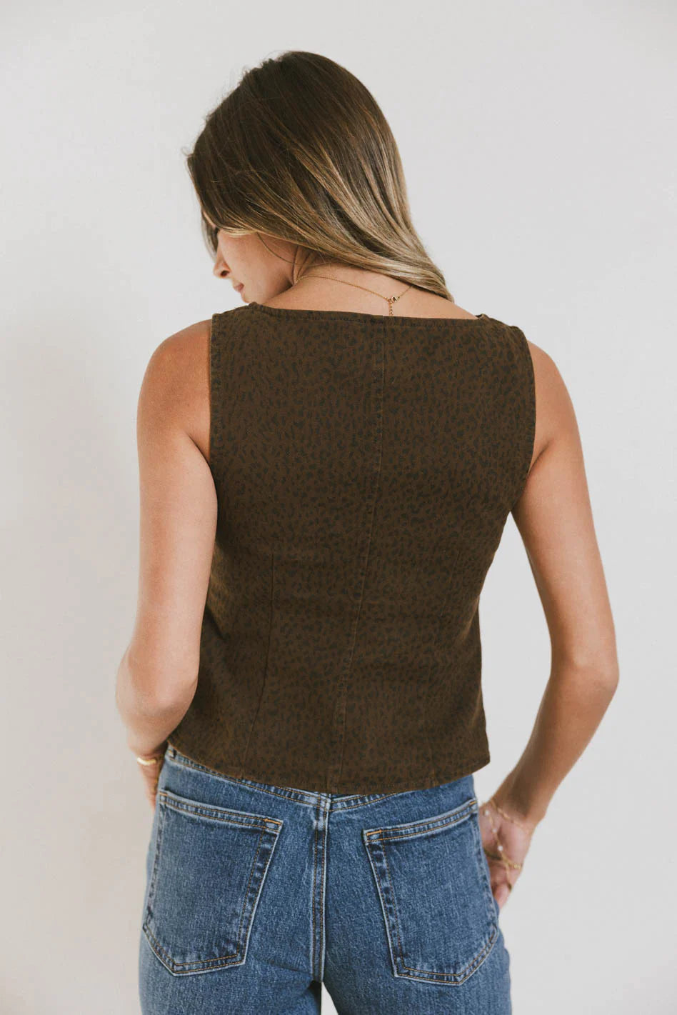 Louella Leopard Vest FINAL SALE