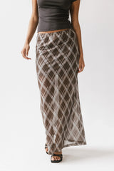 Cecily Plaid Midi Skirt FINAL SALE