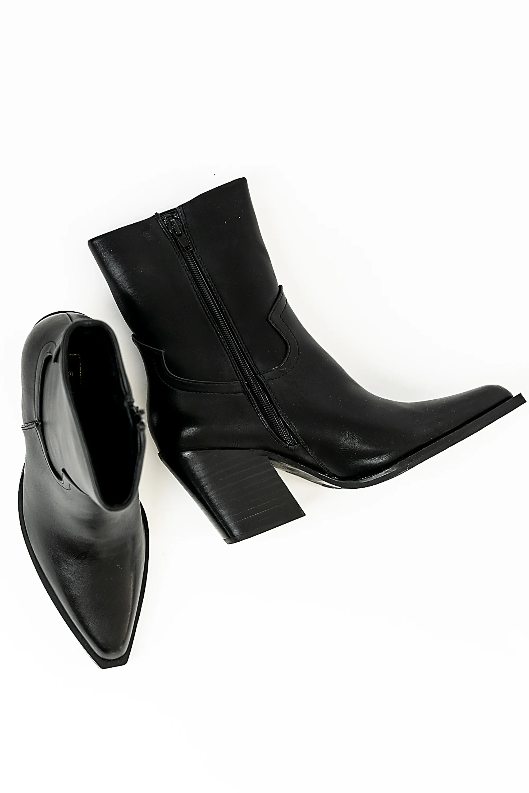 Victoria Angled Heel Boots