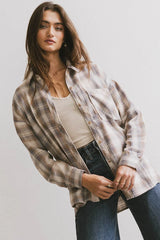 Franky Plaid Flannel Button Up FINAL SALE
