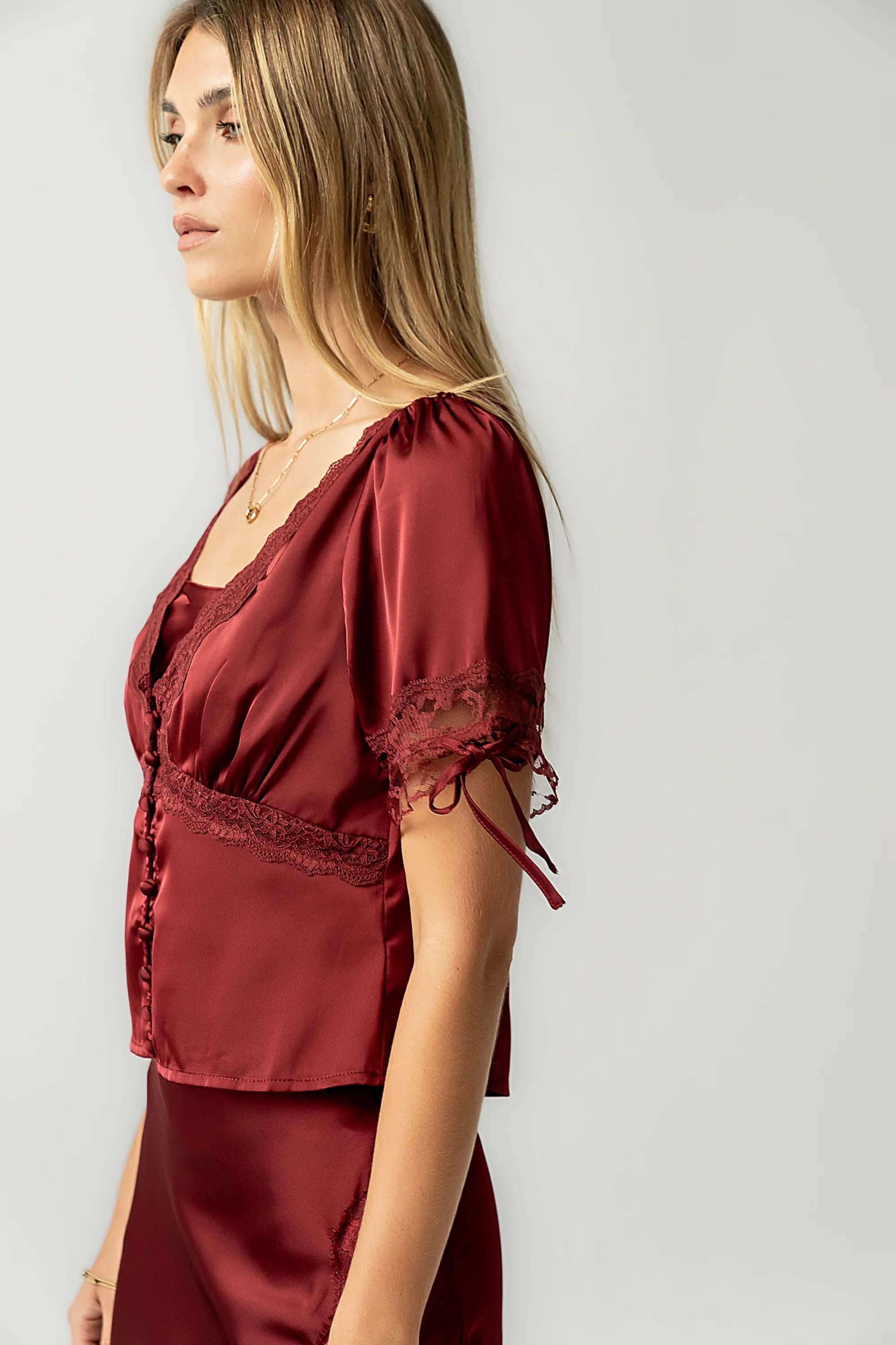 Hatton Lace Trim Blouse FINAL SALE
