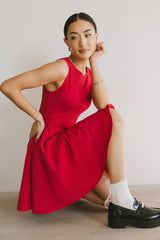 Liora Mini Dress in Red FINAL SALE