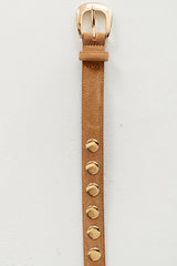 Lilah Studded Belt in Camel