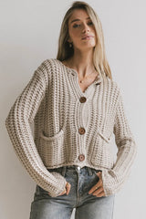 Luca Chunky Knit Sweater in Natural FINAL SALE