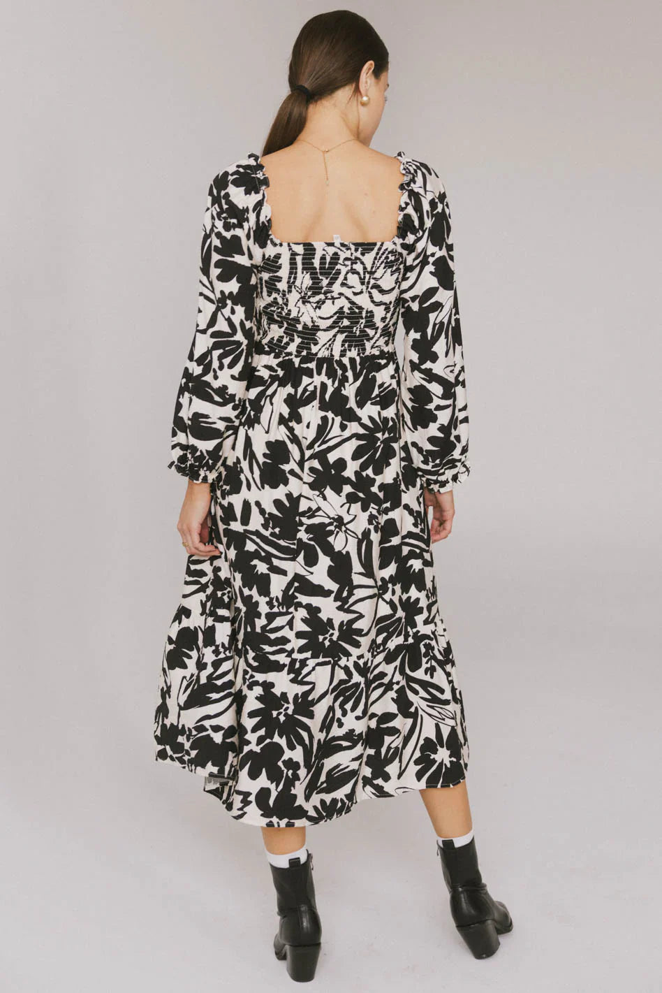 Soren Midi Dress in Black FINAL SALE