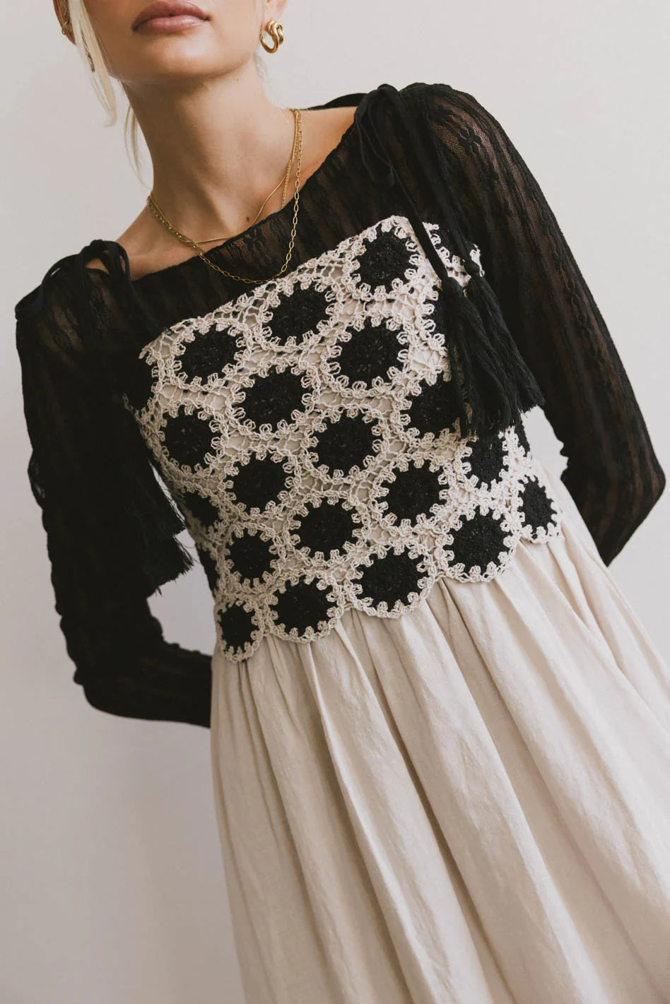 Perran Crochet Bodice Dress FINAL SALE
