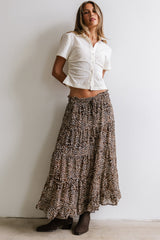 Kayden Leopard Maxi Skirt FINAL SALE