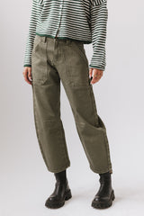 Scottie Barrel Jeans in Olive FINAL SALE