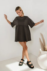 Lennox Mini Dress in Grey
