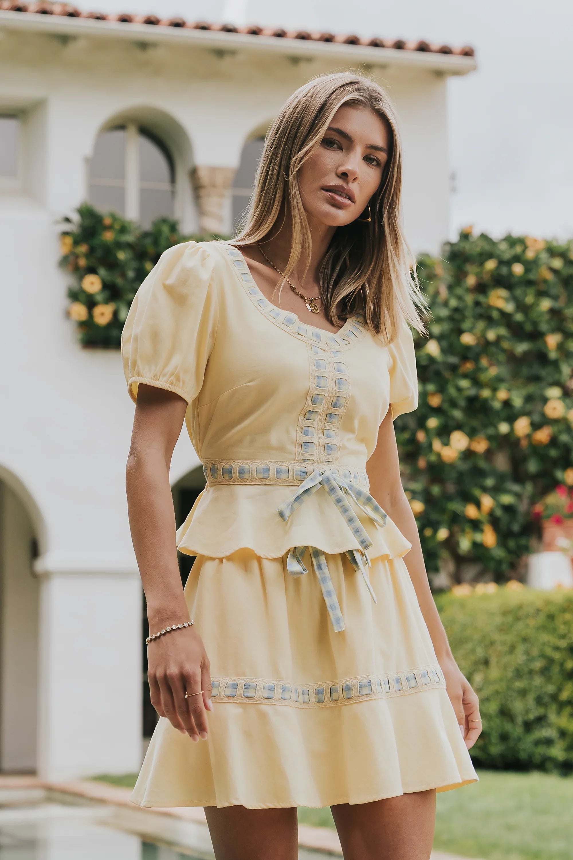 Wesley Baby Doll Top in Yellow