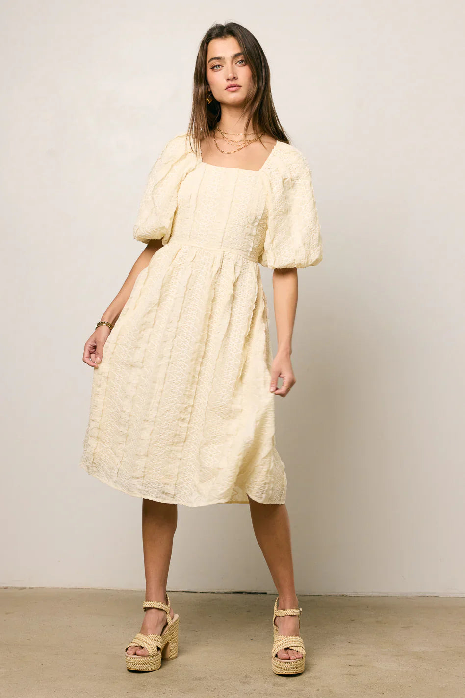 Gillie Textured Mini Dress FINAL SALE