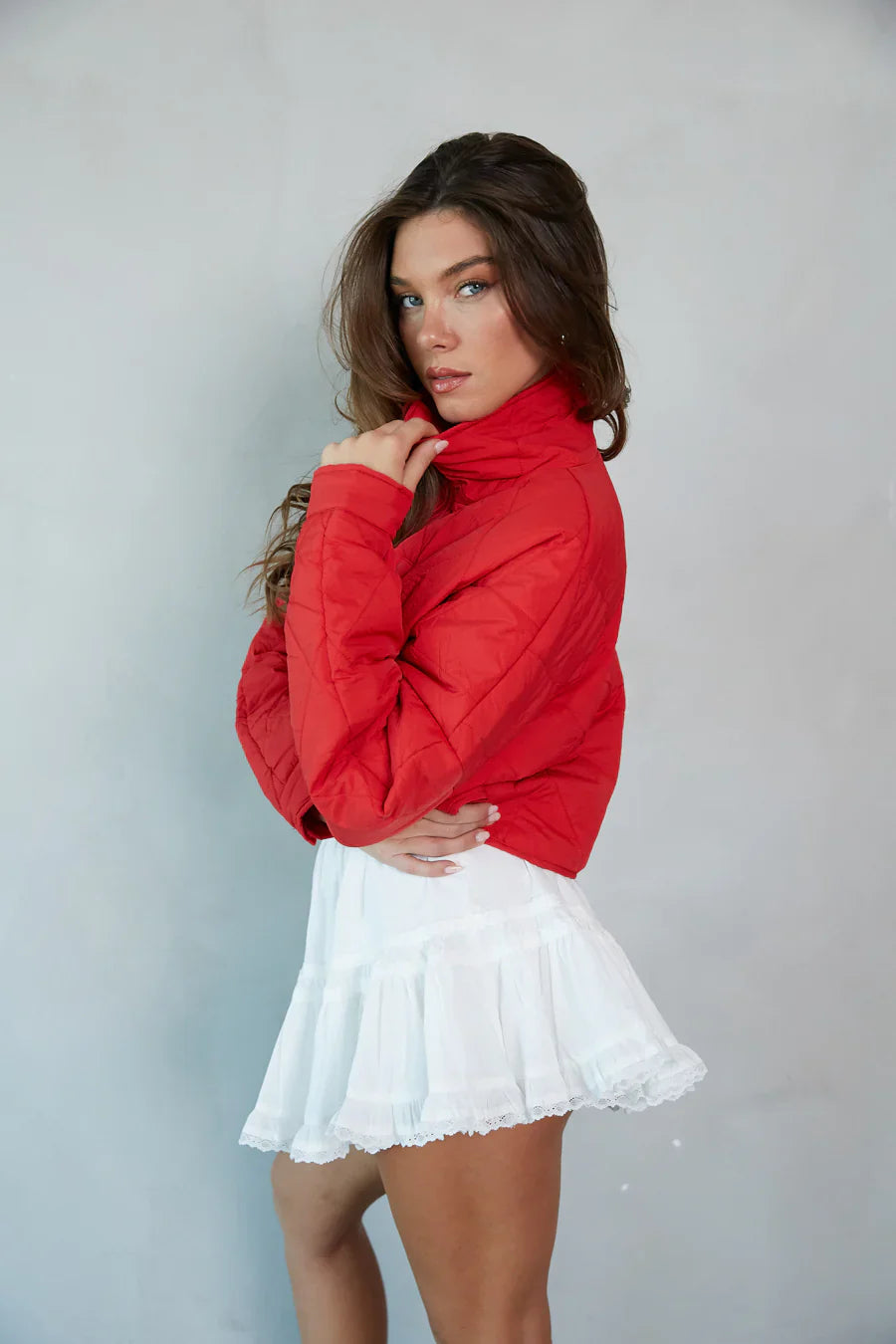 Sierra Quilted Cropped Puffer Jacket