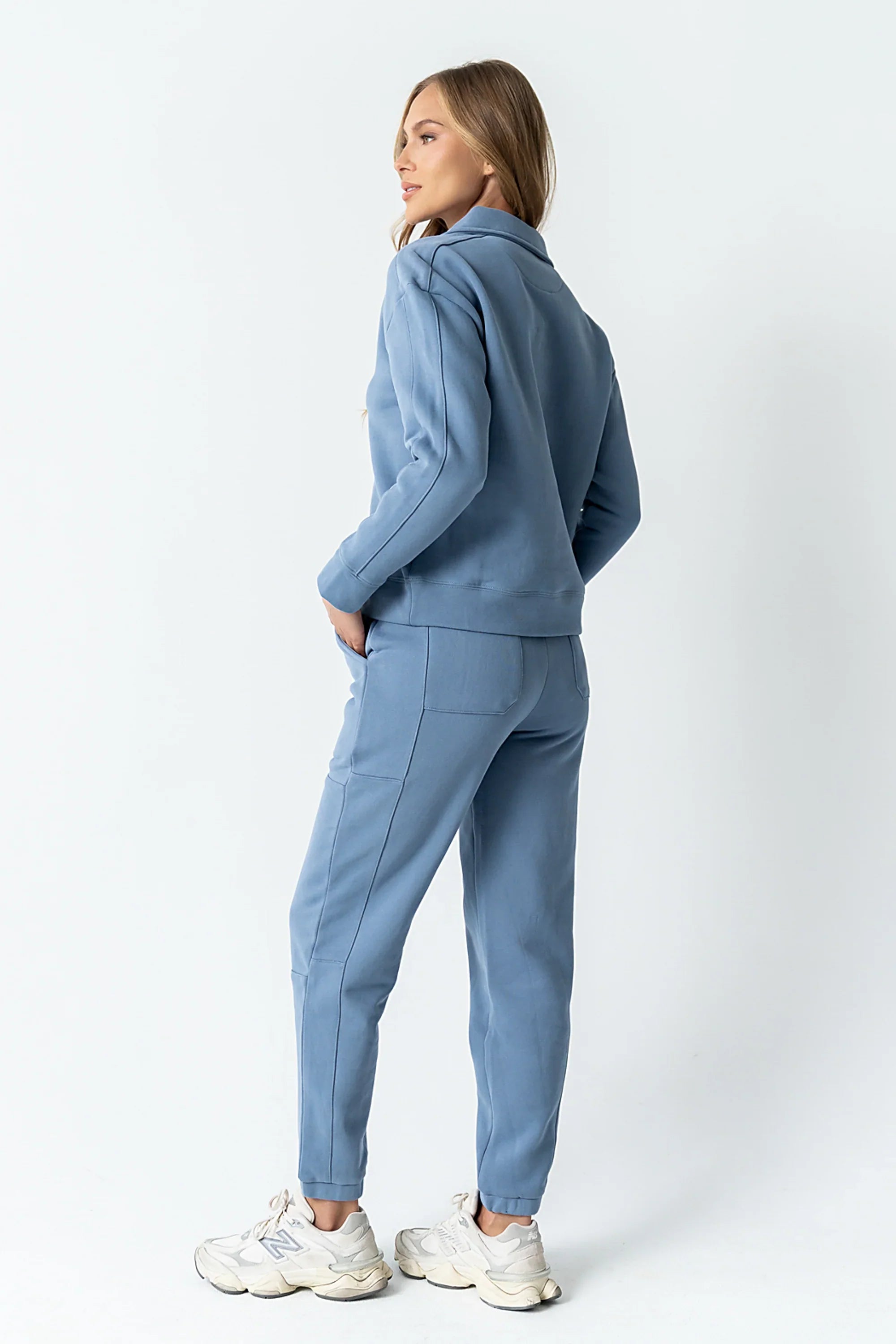 Patricia Barrel Sweatpants in Blue FINAL SALE