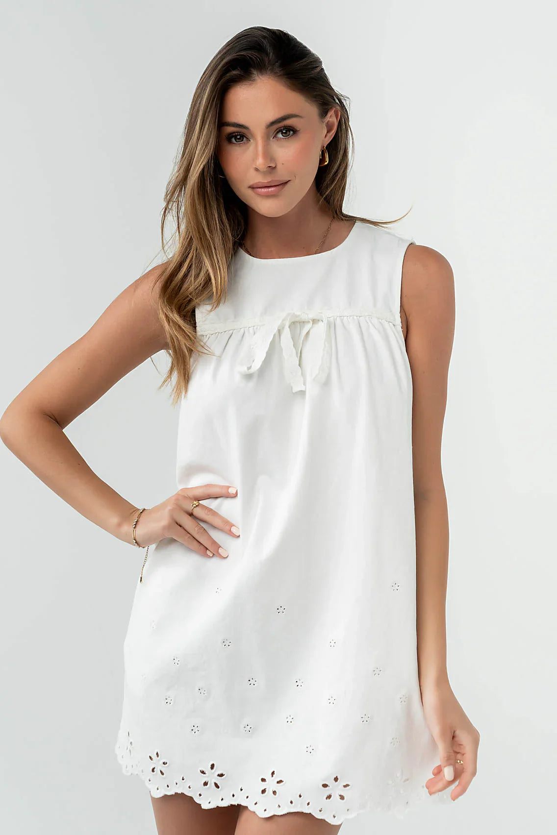 Peyton Embroidered Mini Dress