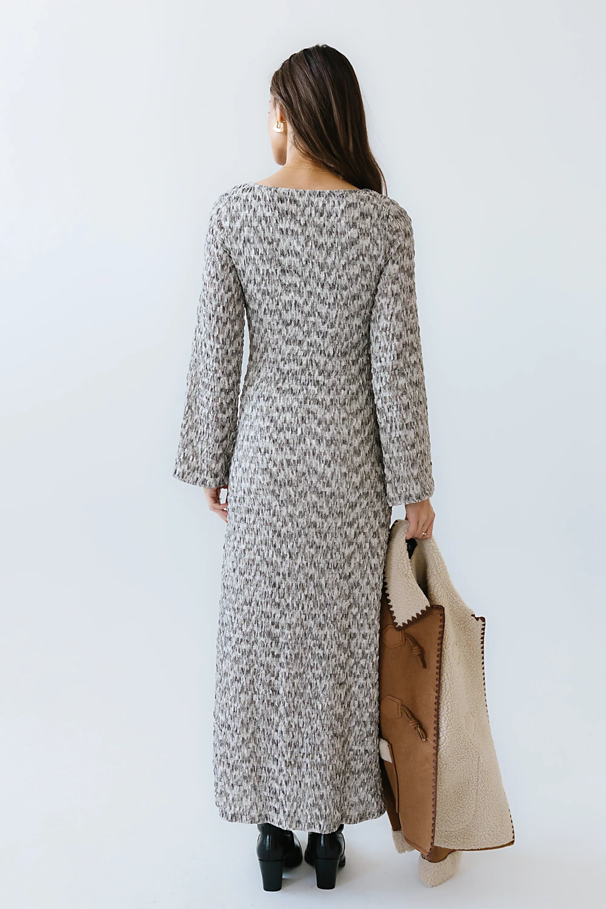 Lennon Textured Maxi Dress FINAL SALE