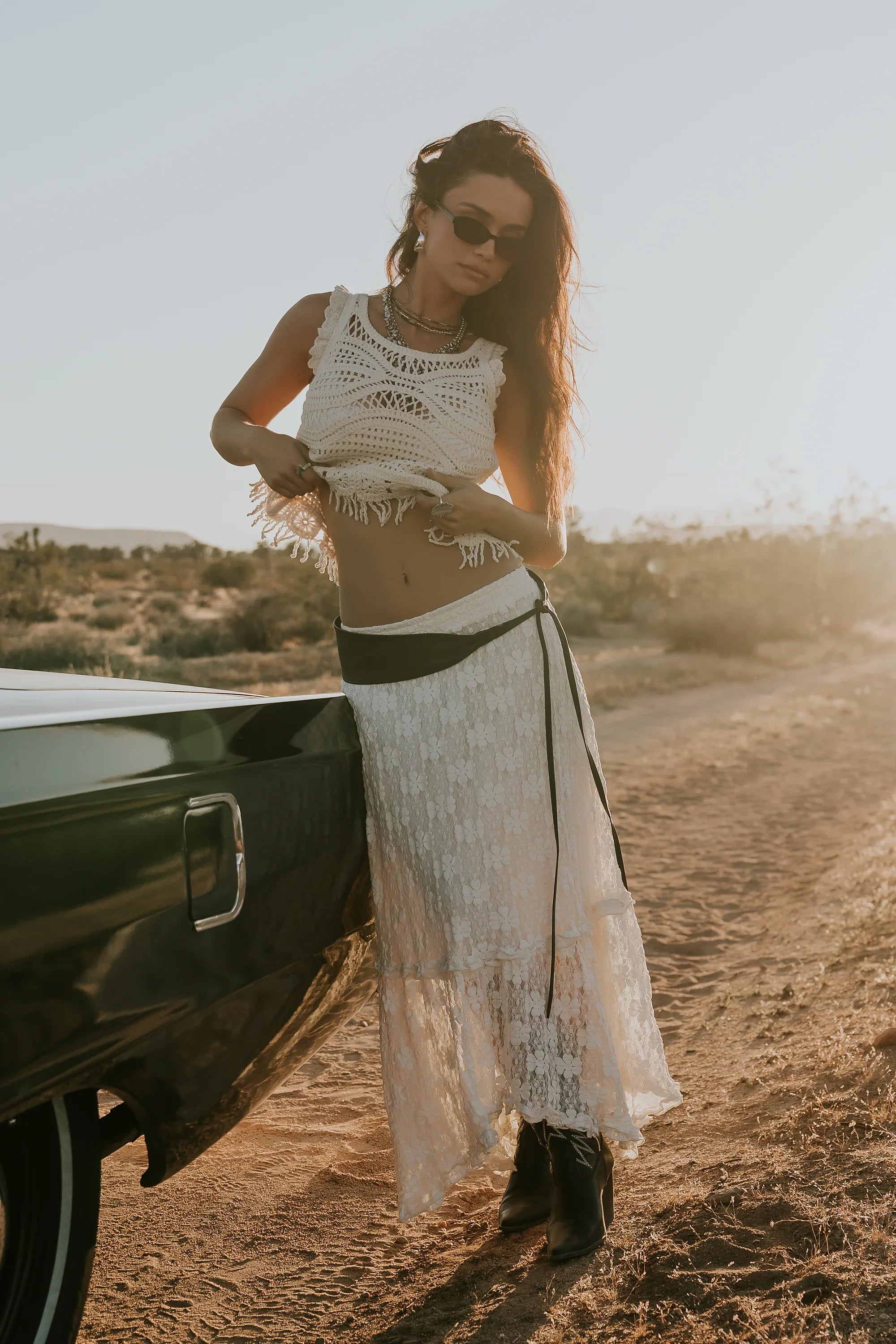 Jasmine Lace Maxi Skirt