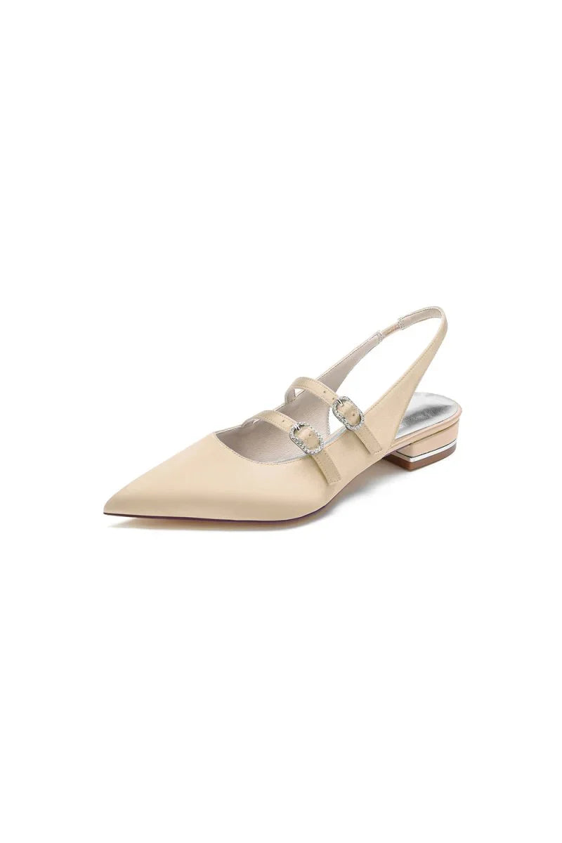 Simple Slingback Pointed Toe Flats