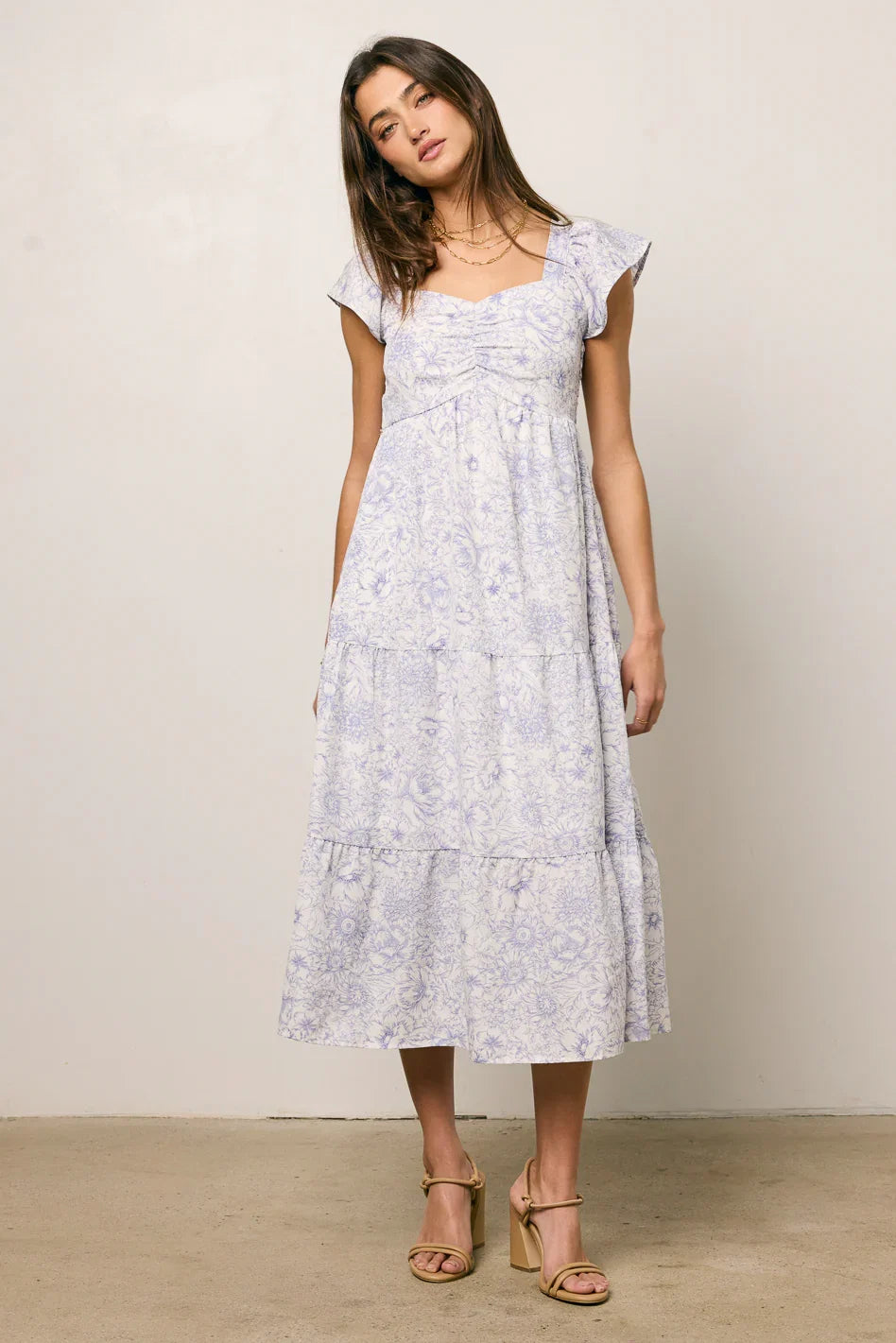 Jenny Floral Midi Dress FINAL SALE