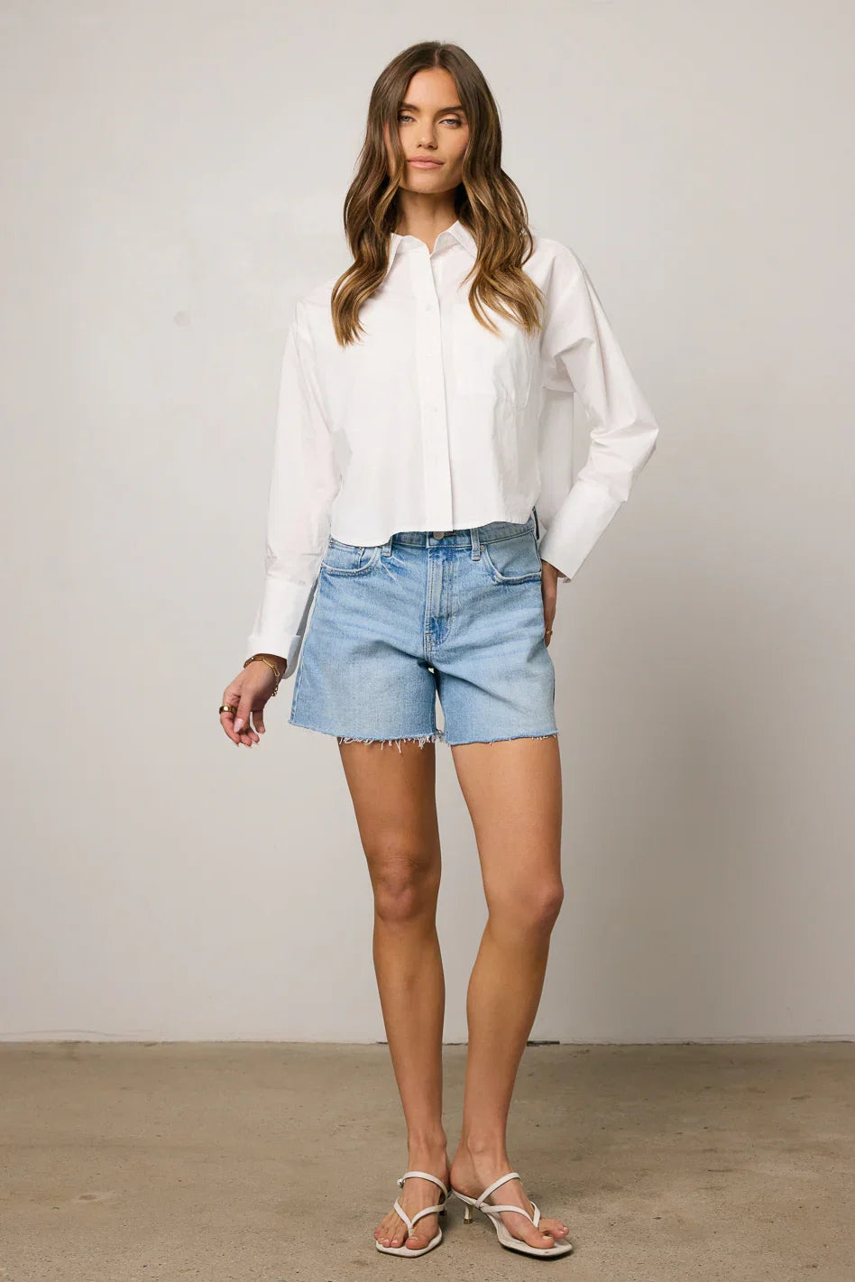 Micha Light Wash Denim Shorts FINAL SALE