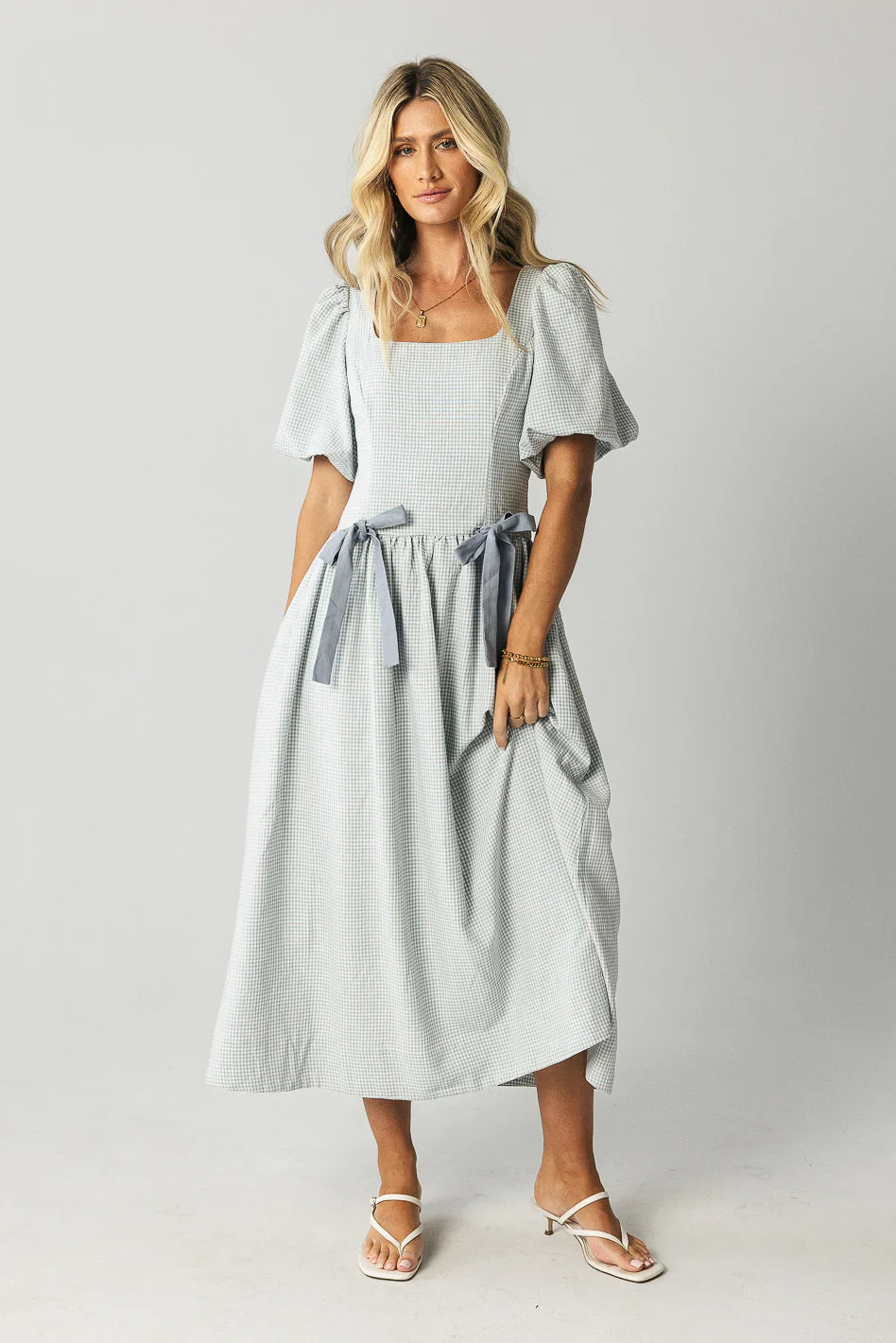 Elyse Gingham Maxi Dress FINAL SALE