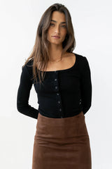 Pura Knit Top in Black