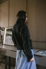 Catherine Turtleneck Sweater in Black FINAL SALE