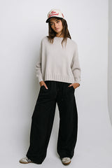 Payton Knit Sweater in Bone FINAL SALE