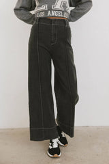Emmaline Wide Leg Jeans in Black FINAL SALE