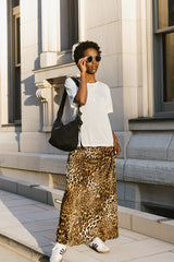 Farren Twofer Leopard Print Dress FINAL SALE