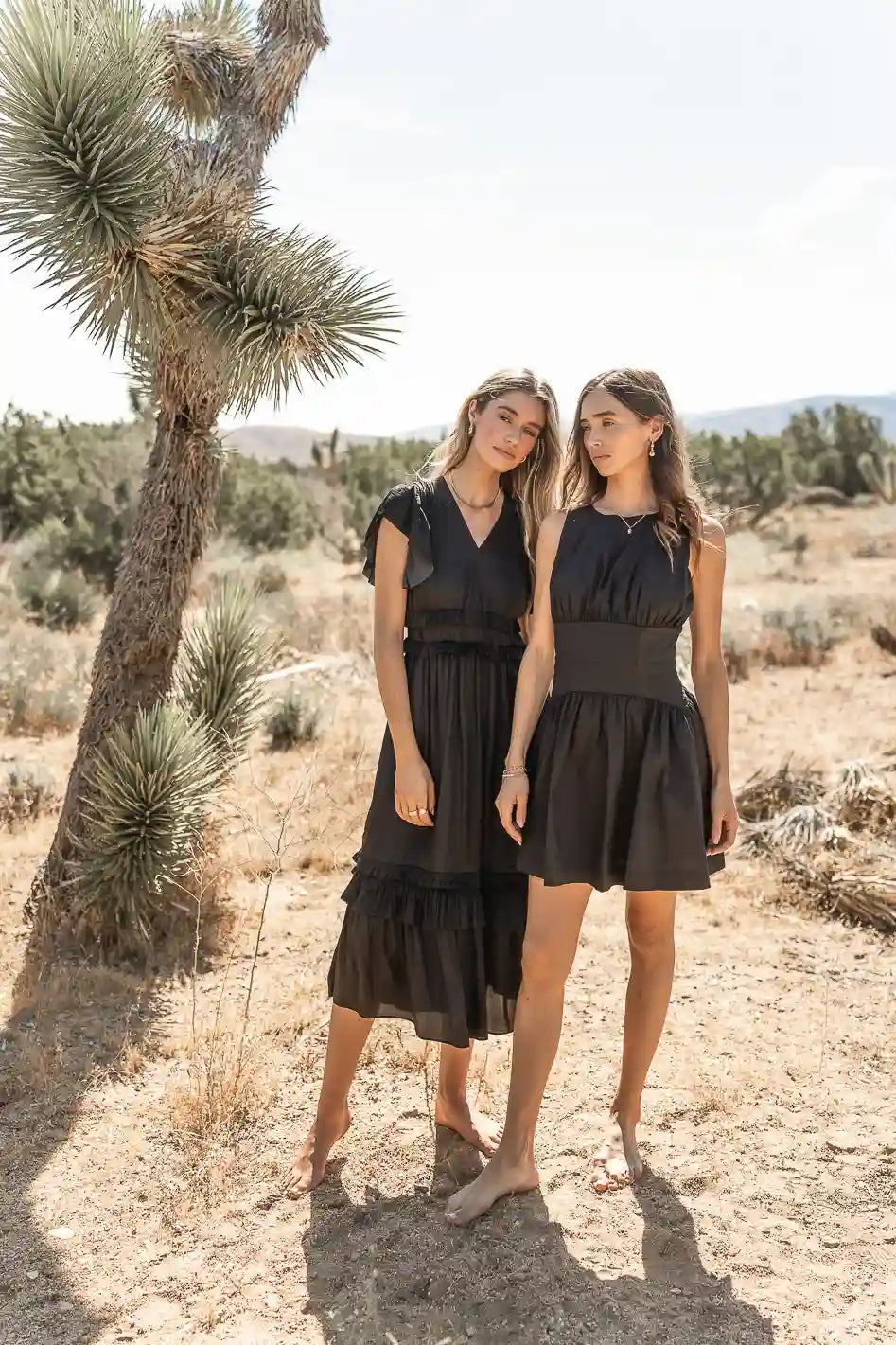 Willa Ruffle Dress in Black FINAL SALE