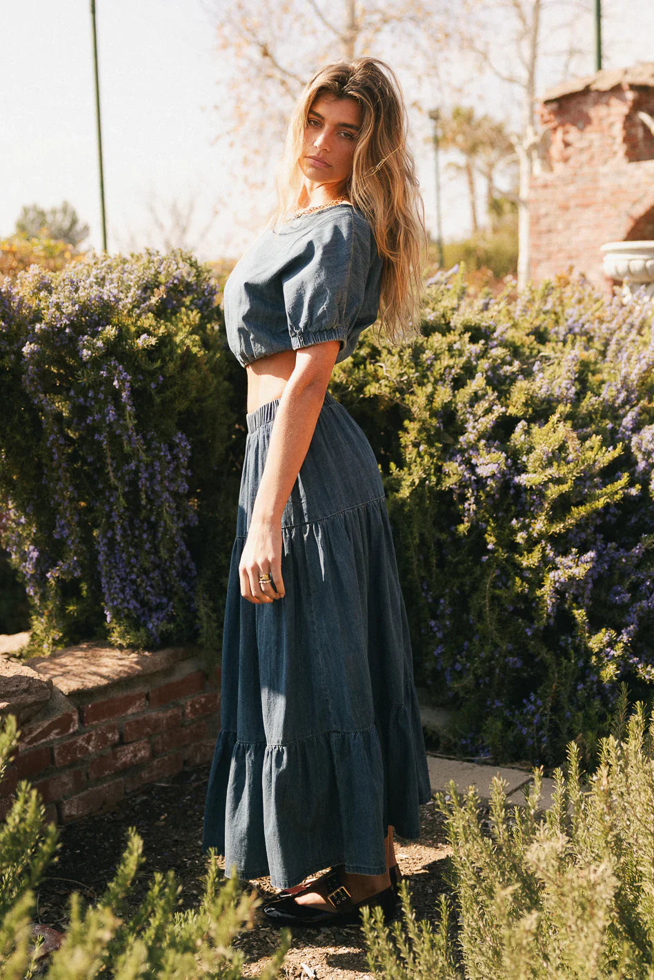 Kiera Denim Maxi Skirt FINAL SALE