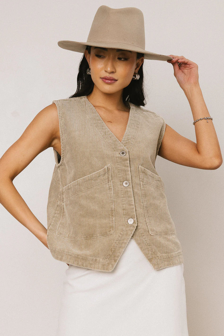 Devon Corduroy Vest FINAL SALE